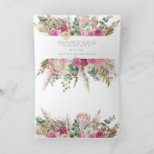 ホワエレガントイトボヘミアンフローラサンキューカード カード (内部)