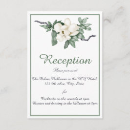 ホワエレガントイトマグノリアブロッサム披露宴 エンクロージャーカード