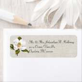 ホワエレガントイトマグノリア&リネンリターン ラベル (インサイチュ)