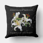 ホワエレガントイトユリお祝い クッション (裏面)