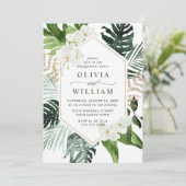 ホワエレガントイトランズボヘミアン婚約パーティ 招待状 (スタンド正面)