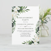 ホワエレガントイトランズボヘミアン婚約パーティ 招待状 (スタンド正面)