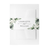 ホワエレガントイトランズボヘミアン結婚式招待状 招待状ベリーバンド (正面例)