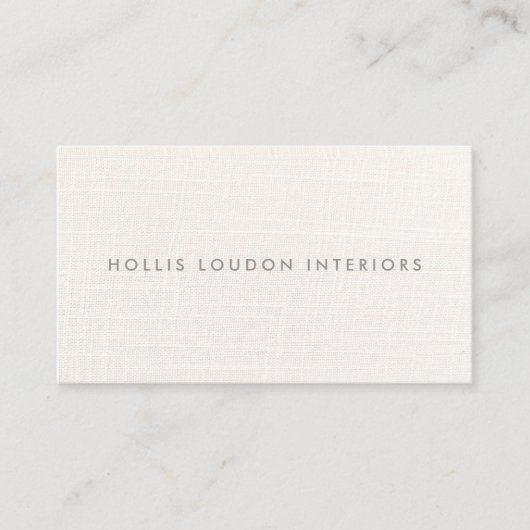 ホワエレガントイトリネンルックプロフェッショナル 名刺 (正面)