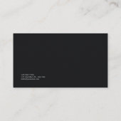 ホワエレガントイトリリー&オーキッドブラック悔やみや弔慰 名刺 (裏面)