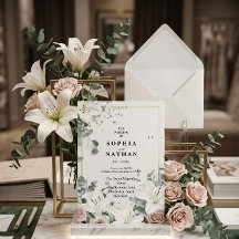 ホワエレガントイトリリー&ユーカリフローラズ結婚