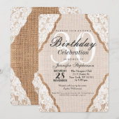 ホワエレガントイトレースオンバーラップジュート 招待状 (正面/裏面)