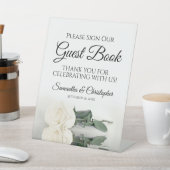 ホワエレガントイトローズお願いゲストブック 台座サイン (インサイチュ)