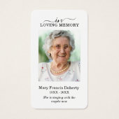 ホワエレガントイトローズフローラフォト祈りの言葉カード (正面)