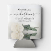 ホワエレガントイトローズメイド・オブ・オーナー（花嫁付き添い人）結婚ズ 缶クーラー (裏面)