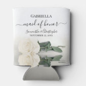 ホワエレガントイトローズメイド・オブ・オーナー（花嫁付き添い人）結婚ズ 缶クーラー (裏面)