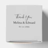 ホワエレガントイトローズ花模様結婚式の引き出物ボックス フェイバーボックス (上部)