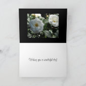 ホワエレガントイトローズ誕生日 カード (内部)