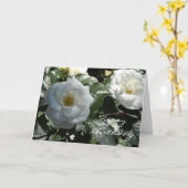 ホワエレガントイトローズ誕生日 カード (黄色い花)