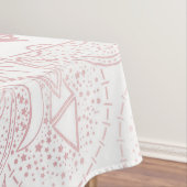 ホワエレガントイトローズ金ゴールドアイサンムーンマンダラ テーブルクロス (インサイチュ)