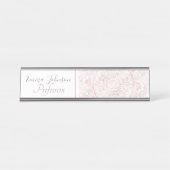 ホワエレガントイトローズ金ゴールドアイサンムーンマンダラ デスクネームプレート (正面)