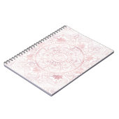 ホワエレガントイトローズ金ゴールドアイサンムーンマンダラ ノートブック (左側)