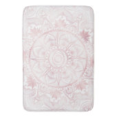 ホワエレガントイトローズ金ゴールドアイサンムーンマンダラ バスマット (正面縦)