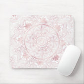 ホワエレガントイトローズ金ゴールドアイサンムーンマンダラ マウスパッド (マウス)