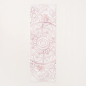 ホワエレガントイトローズ金ゴールドアイサンムーンマンダラ ヨガマット (裏面)