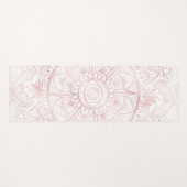 ホワエレガントイトローズ金ゴールドアイサンムーンマンダラ ヨガマット (正面(横))