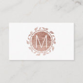 ホワエレガントイトローズ金ゴールド結婚フローラ プレイスカード (裏面)