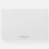 ホワエレガントイトローズ&グリーンリー ゲストブック (裏面)