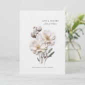 ホワエレガントイトローゼシック結婚ズサンキューカード サンキューカード (スタンド正面)