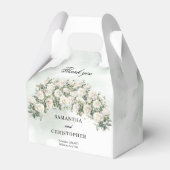 ホワエレガントイトローゼスフローラガーデン結婚グリーナリー フェイバーボックス (裏面サイド)