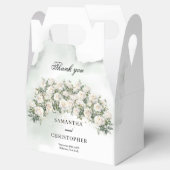 ホワエレガントイトローゼスフローラガーデン結婚グリーナリー フェイバーボックス (オープン)