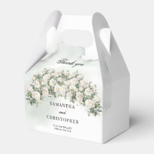 ホワエレガントイトローゼスフローラガーデン結婚グリーナリー フェイバーボックス