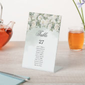 ホワエレガントイトローゼズグリーンリーと金ゴールド結婚ズ 台座サイン (インサイチュ)