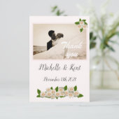 ホワエレガントイトローゼズフラットサンキューカード サンキューカード (スタンド正面)