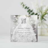 ホワエレガントイトローゼズホワイトキンセアニェラ招待状 招待状 (スタンド正面)