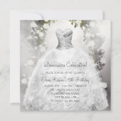 ホワエレガントイトローゼズホワイトキンセアニェラ招待状 招待状 (正面)