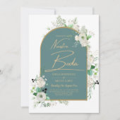 ホワエレガントイトローゼヌエストラボダスペインの結婚ズ 招待状 (正面)