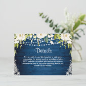 ホワエレガントイトローゼレース素朴ズ結婚詳細 エンクロージャーカード (スタンド正面)