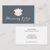 ホワエレガントイトロータスヨガと瞑想先生 名刺 (正面/裏面)