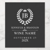 ホワエレガントイトローレルリース ワインラベル (シングルラベル)