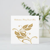 ホワエレガントイト金ゴールドガラスフローラ全イベント 招待状 (スタンド正面)