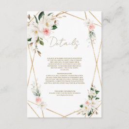 ホワエレガントイト金ゴールド結婚ズ詳細 エンクロージャーカード