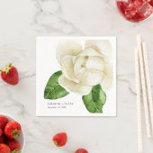 ホワエレガントイト・マグノリア結婚紙 スタンダードカクテルナプキン (インサイチュ)