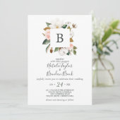 ホワエレガントイト&赤面オールインワン結婚ズ 招待状 (スタンド正面)