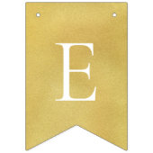 ホワエレガントイト·金ゴールド·クリスマス バンティングフラッグ (第2の旗)