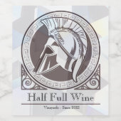 ホワエレガントイパーソナライズされたトファミリーワインボトル ワインラベル (シングルラベル)