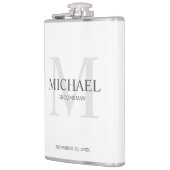 ホワエレガントイパーソナライズされたト フラスク (左)