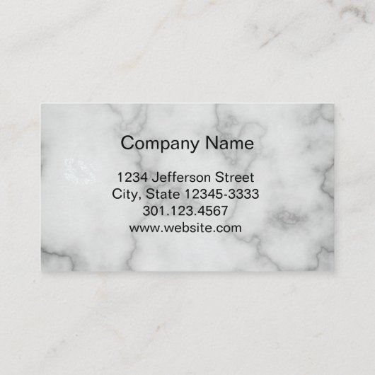 ホワエレガントイフェイクトマーブルプロフェッショナル 予約カード (裏面)