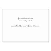 ホワエレガントイミニマルトの宿泊カード テーブルナンバー (裏面)