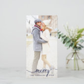 ホワエレガントイメリートオーバーレイ・ホリデー・フォト・カード シーズンカード (スタンド正面)