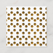 ホワエレガントイモダントアートスクエア スクエア名刺 (裏面)